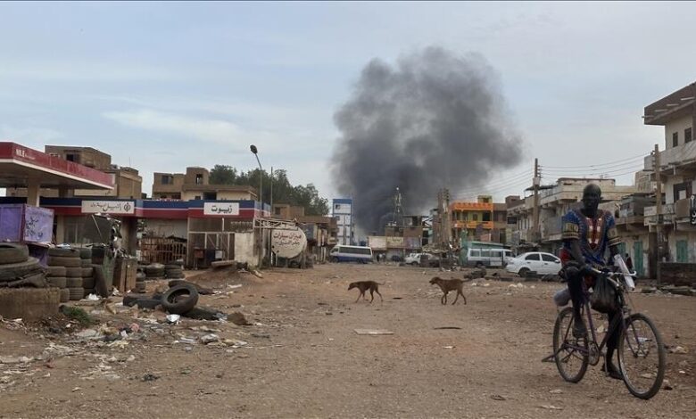 A devastated street in a Khartoum neighbourhood Anatolia photo