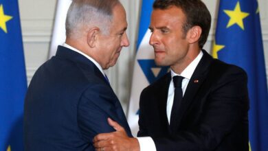 benjamin netanyahou a ete accueilli cordialement par le president francais photo philippe wojazer afp 1528230032