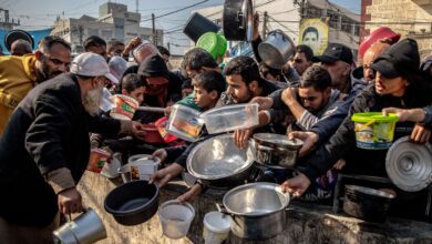 food distribution al shaboura camp